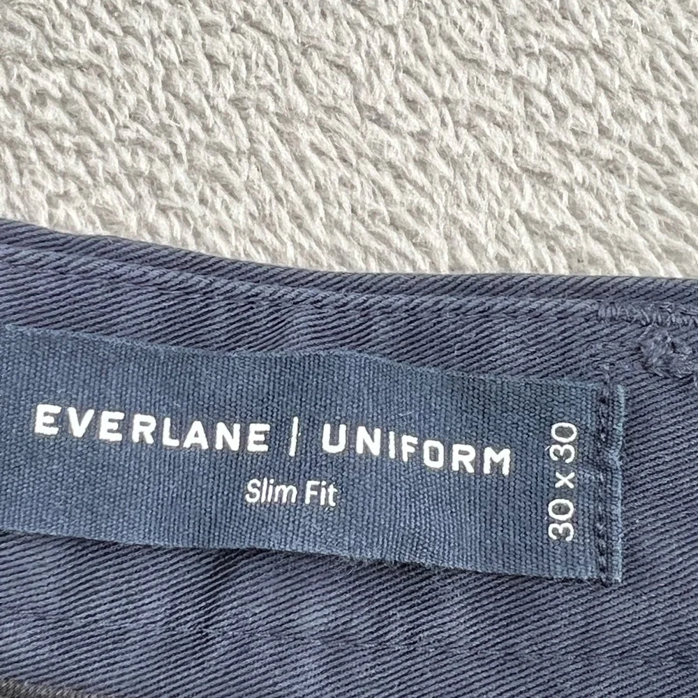 NEW Everlane 30‎ x 30 Uniform Slim Fit Blue The Performance Chino Cotton Pants